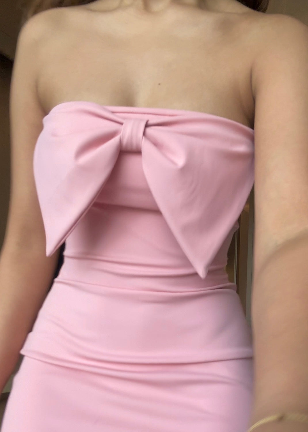 Brietta Bow Slit Dress