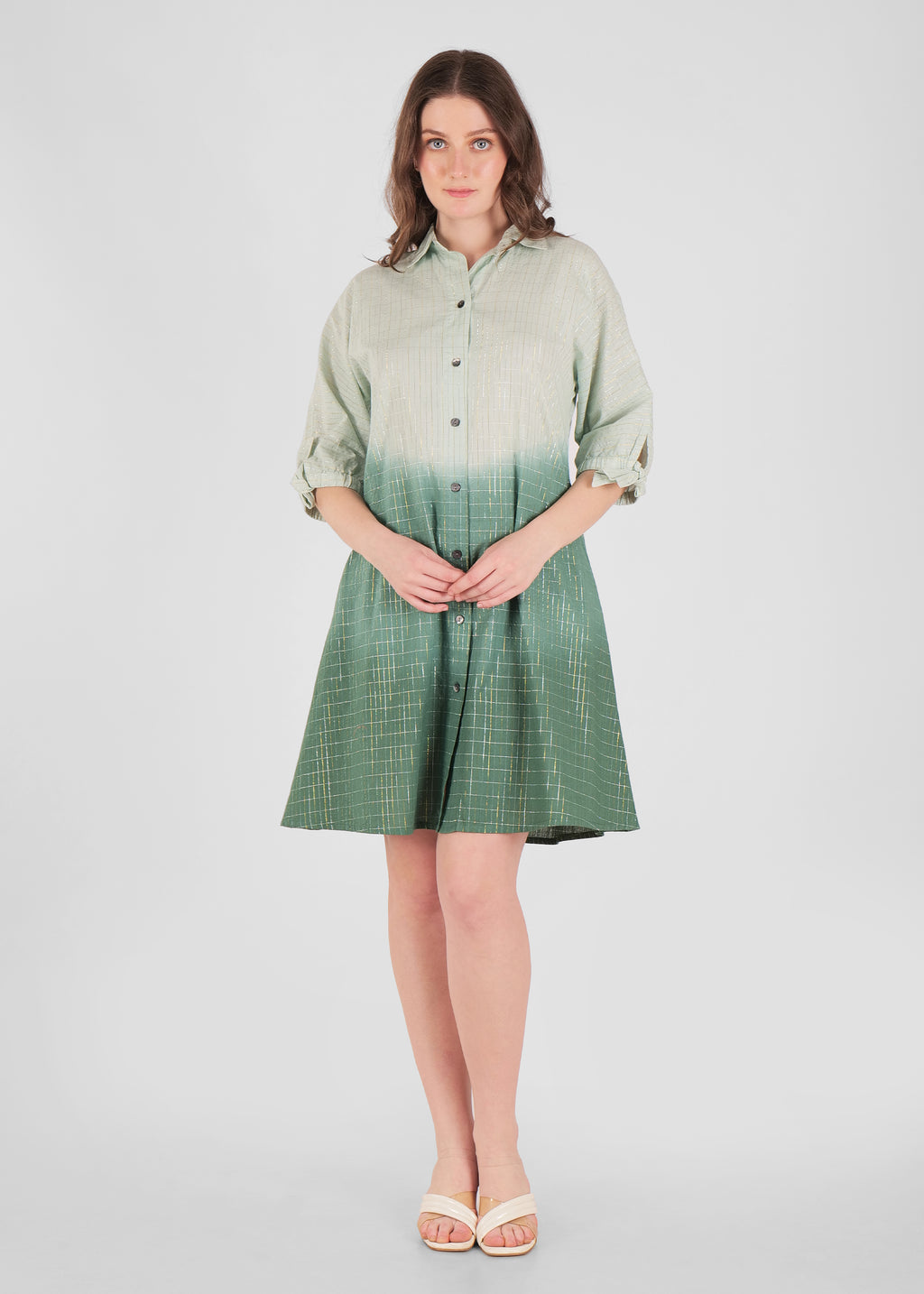Ombre Shirt Dress