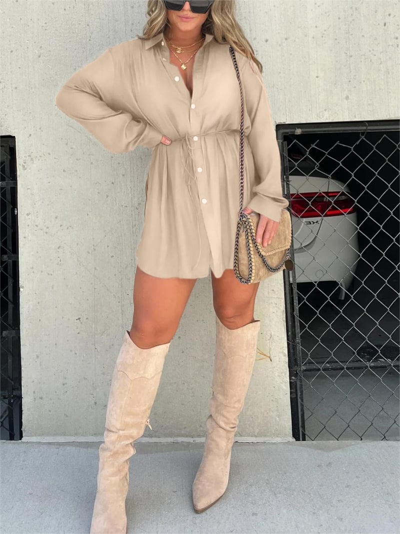Classic Hue Long Sleeve Dress