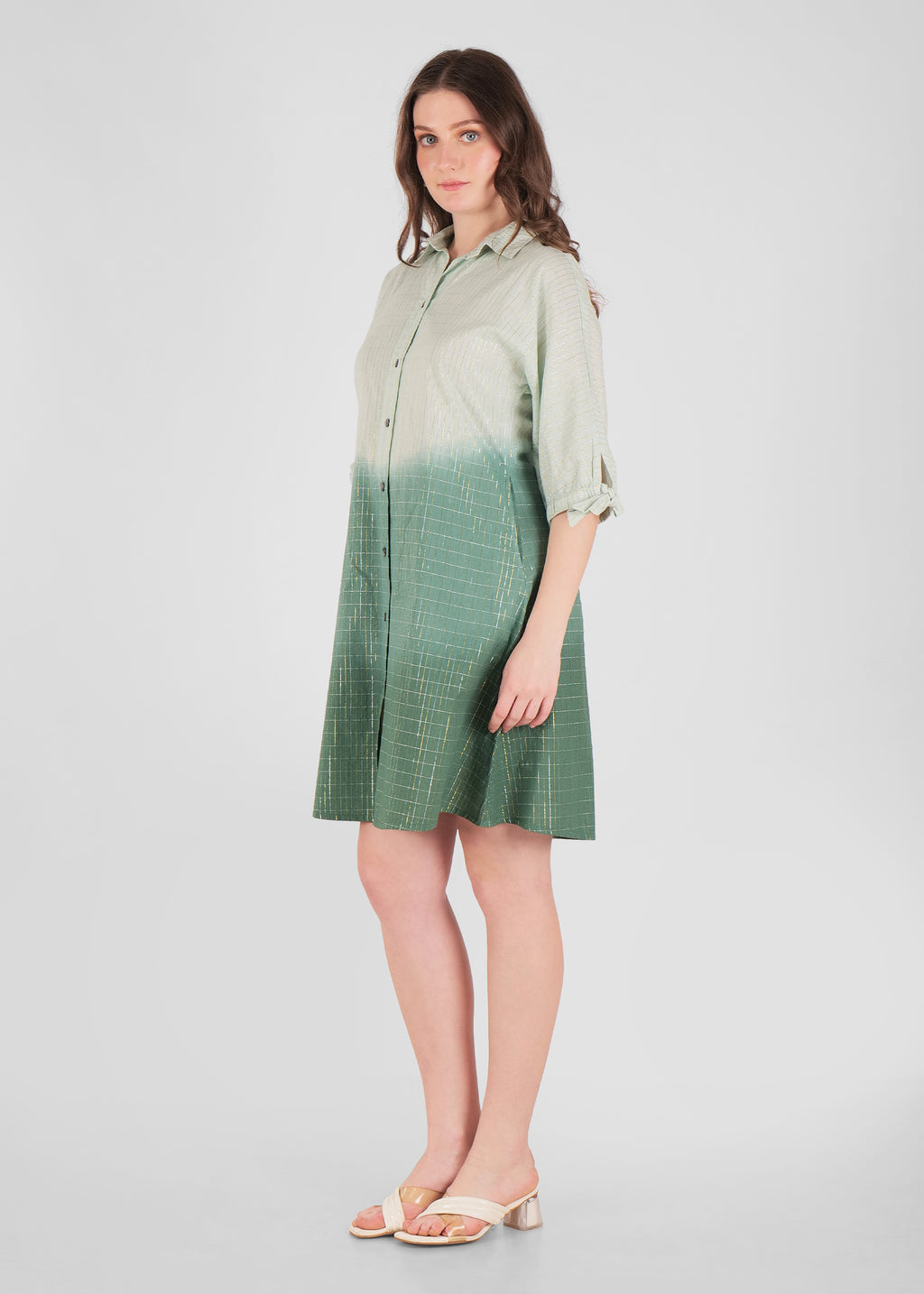 Ombre Shirt Dress