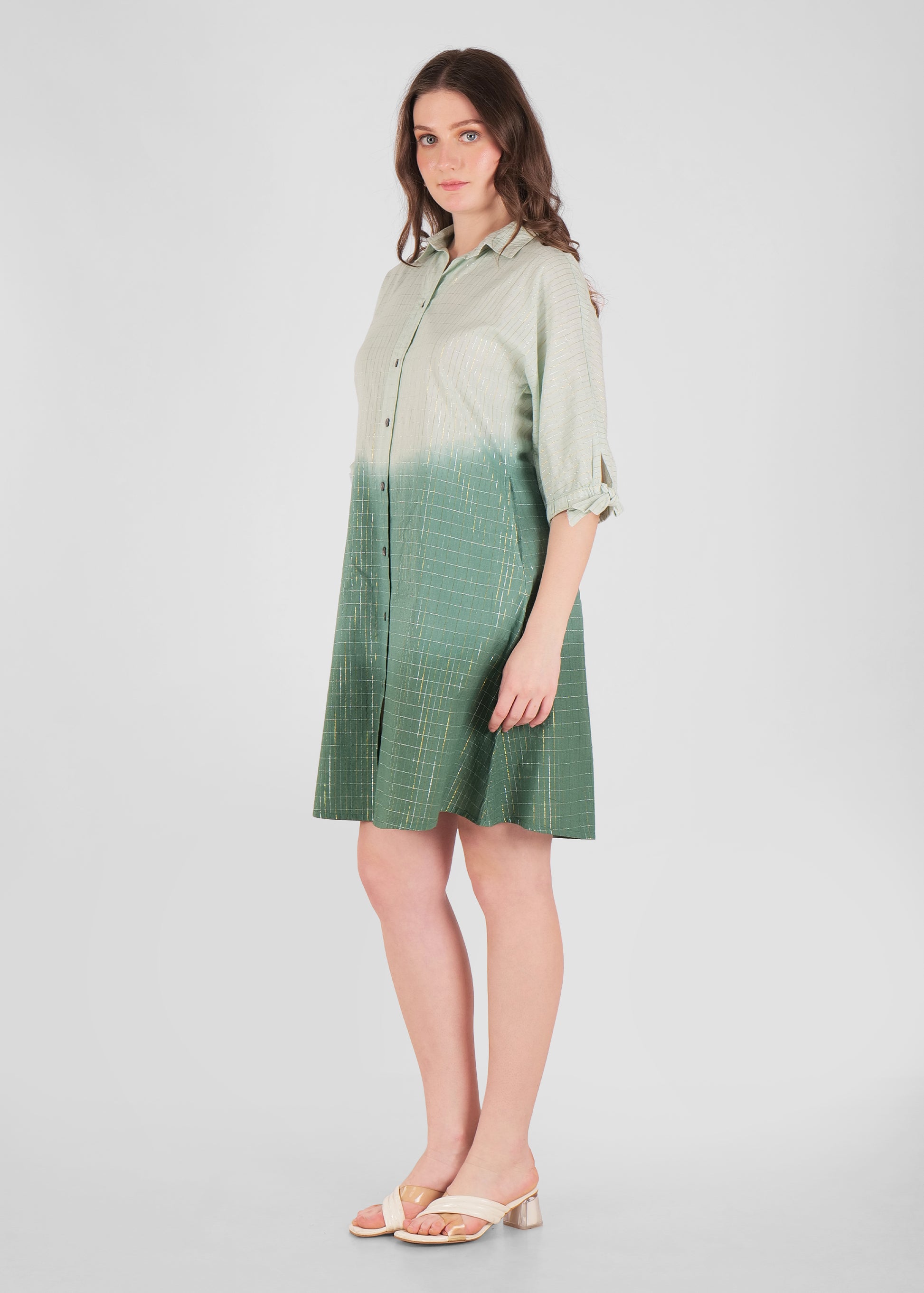 Ombre Shirt Dress
