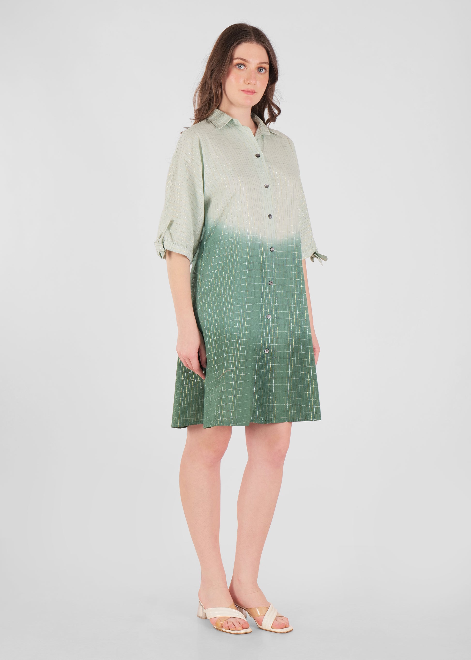 Ombre Shirt Dress