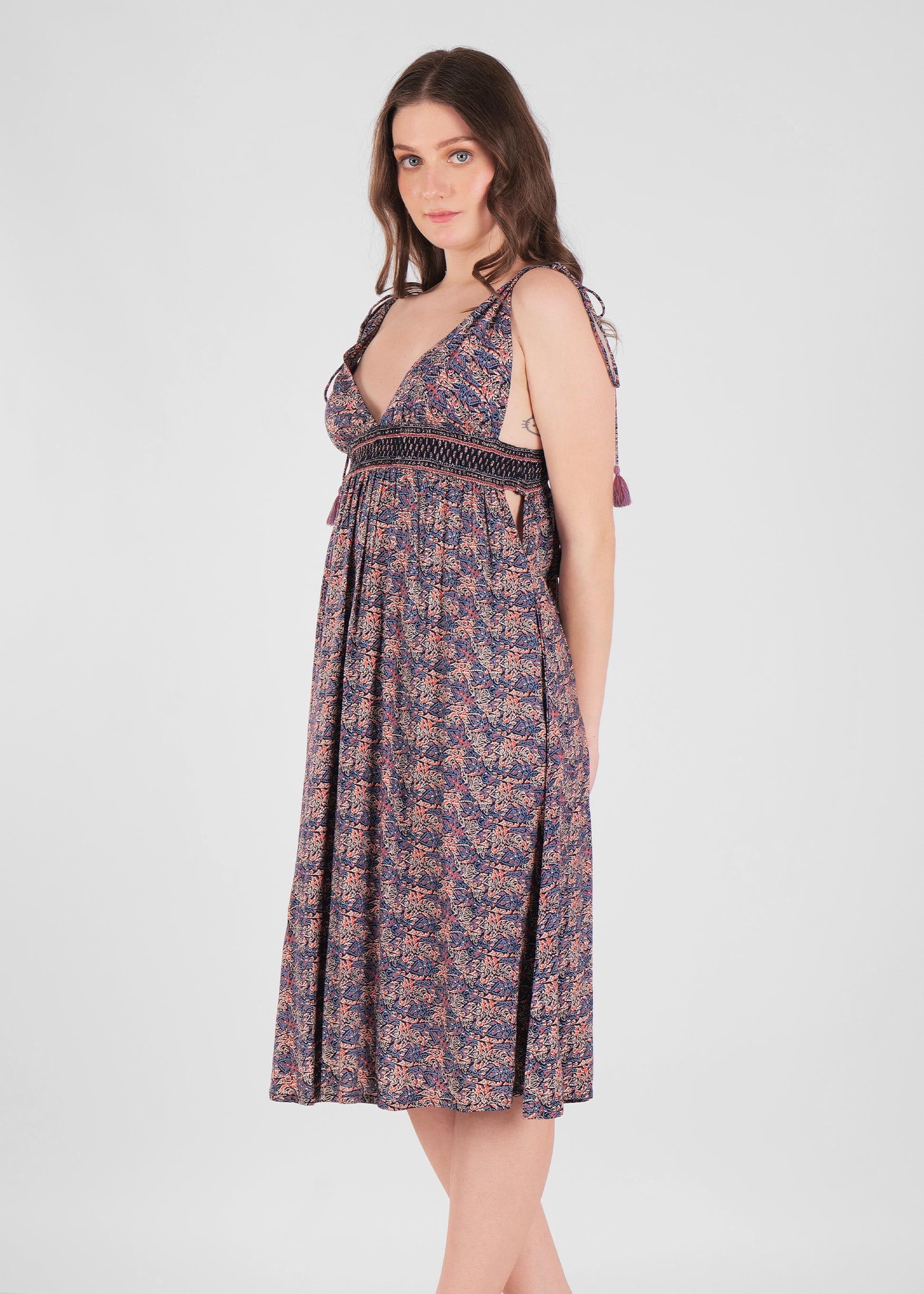 Boho Print Sleeveless Summer Dress