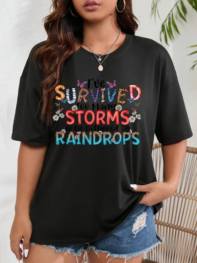 Alphabets Crew Neck T-Shirt