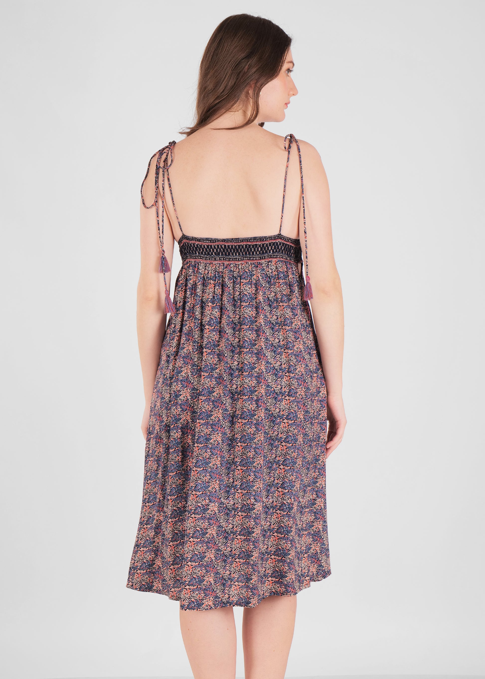 Boho Print Sleeveless Summer Dress