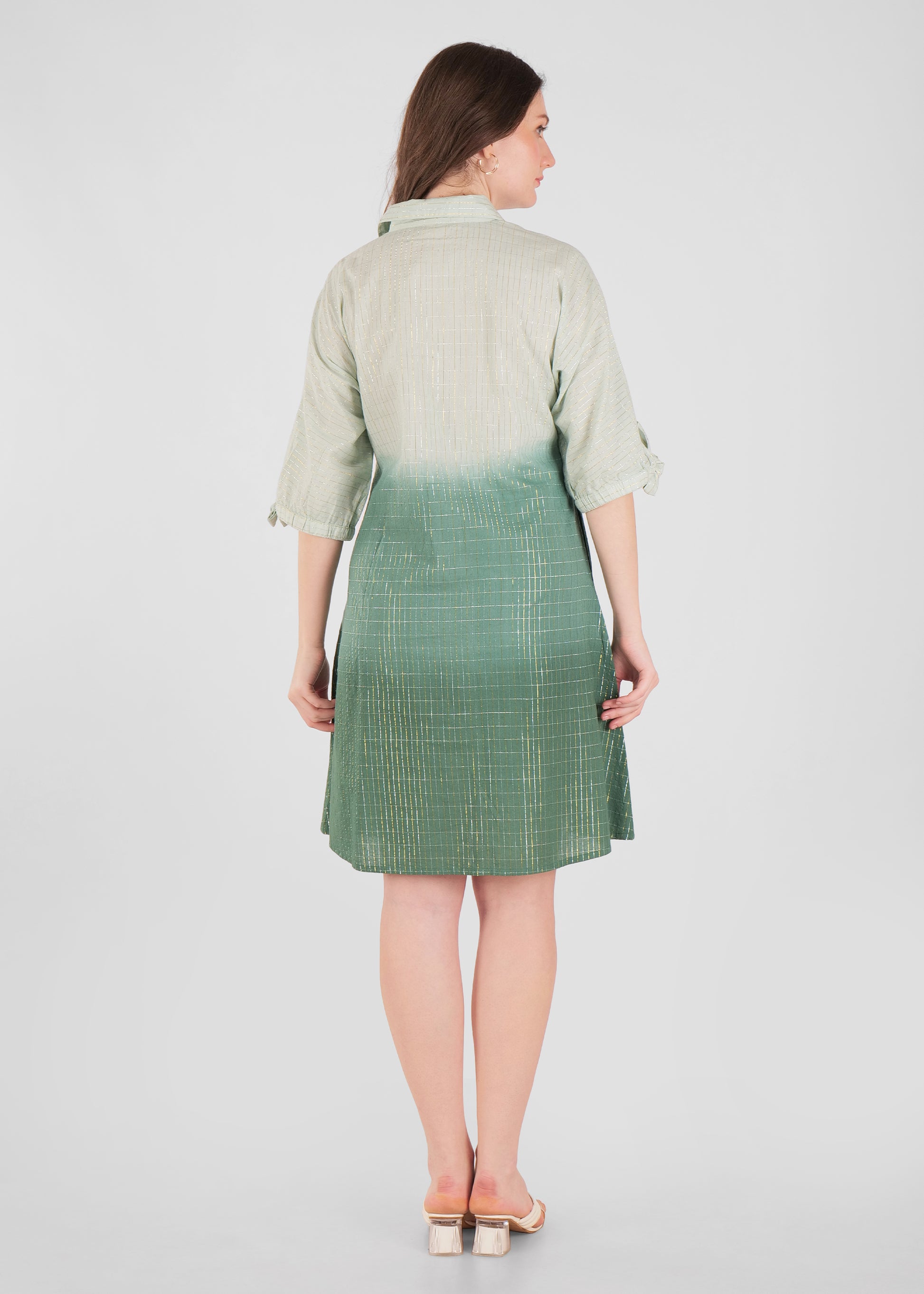 Ombre Shirt Dress