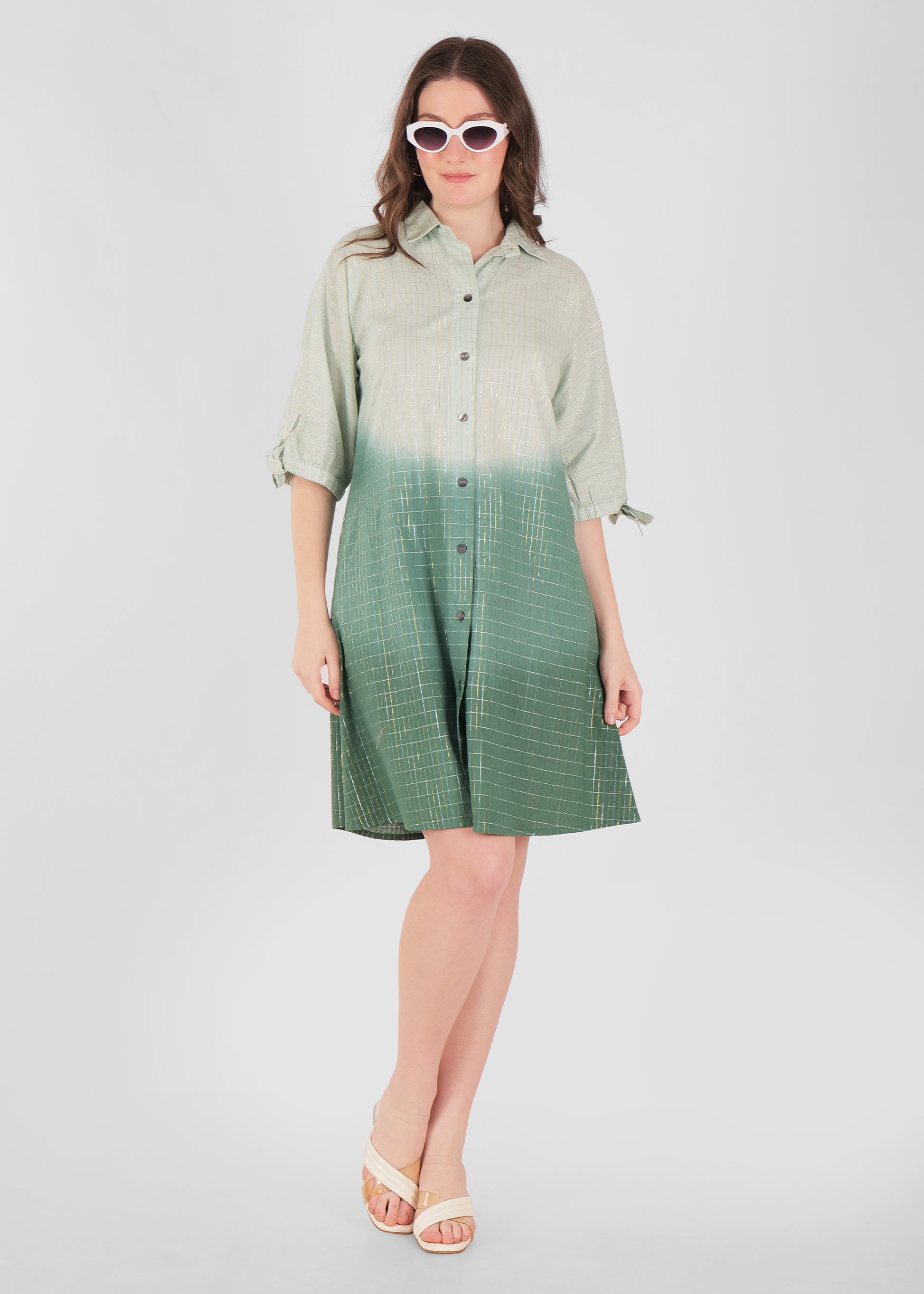 Ombre Shirt Dress