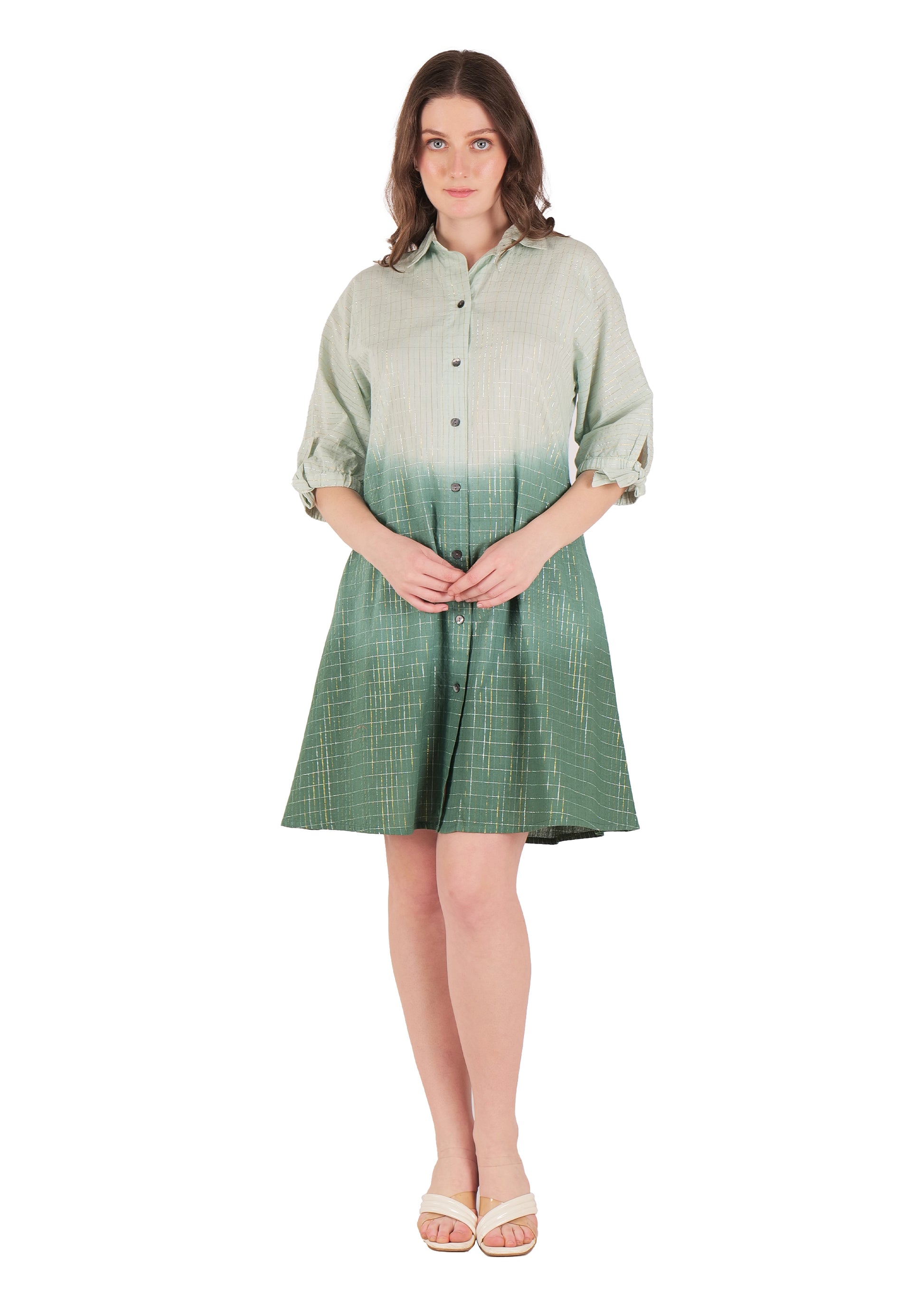 Ombre Shirt Dress
