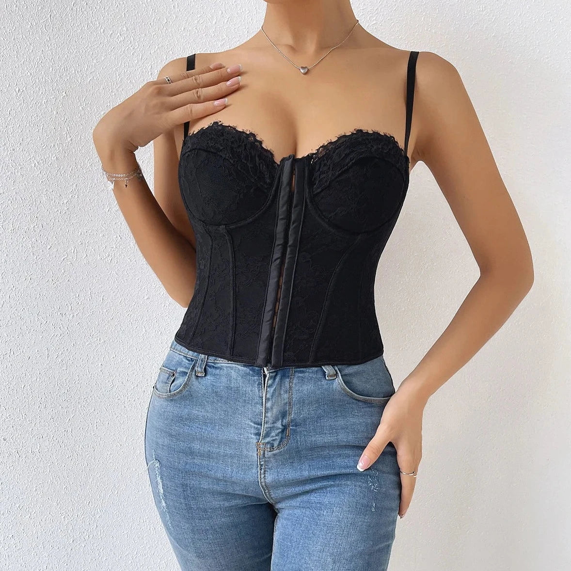 Sleeveless Bustier Corset Top