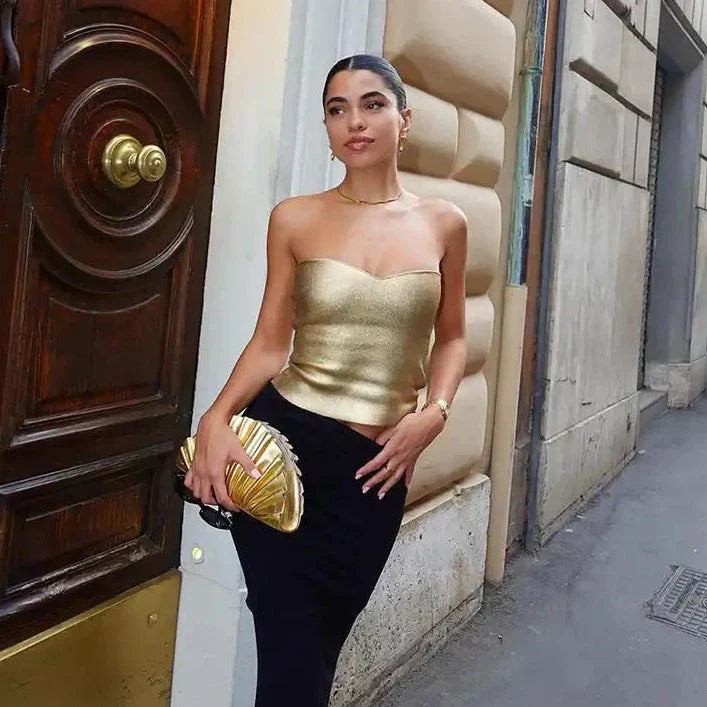 Solid Sleeveless Tube Top