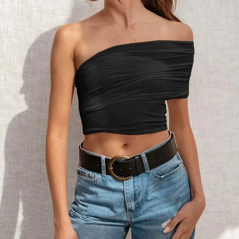 Multi Style Tube Fitted Crop Top