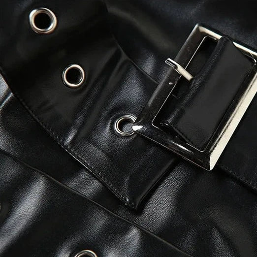 PU Leather Vest Tube Top