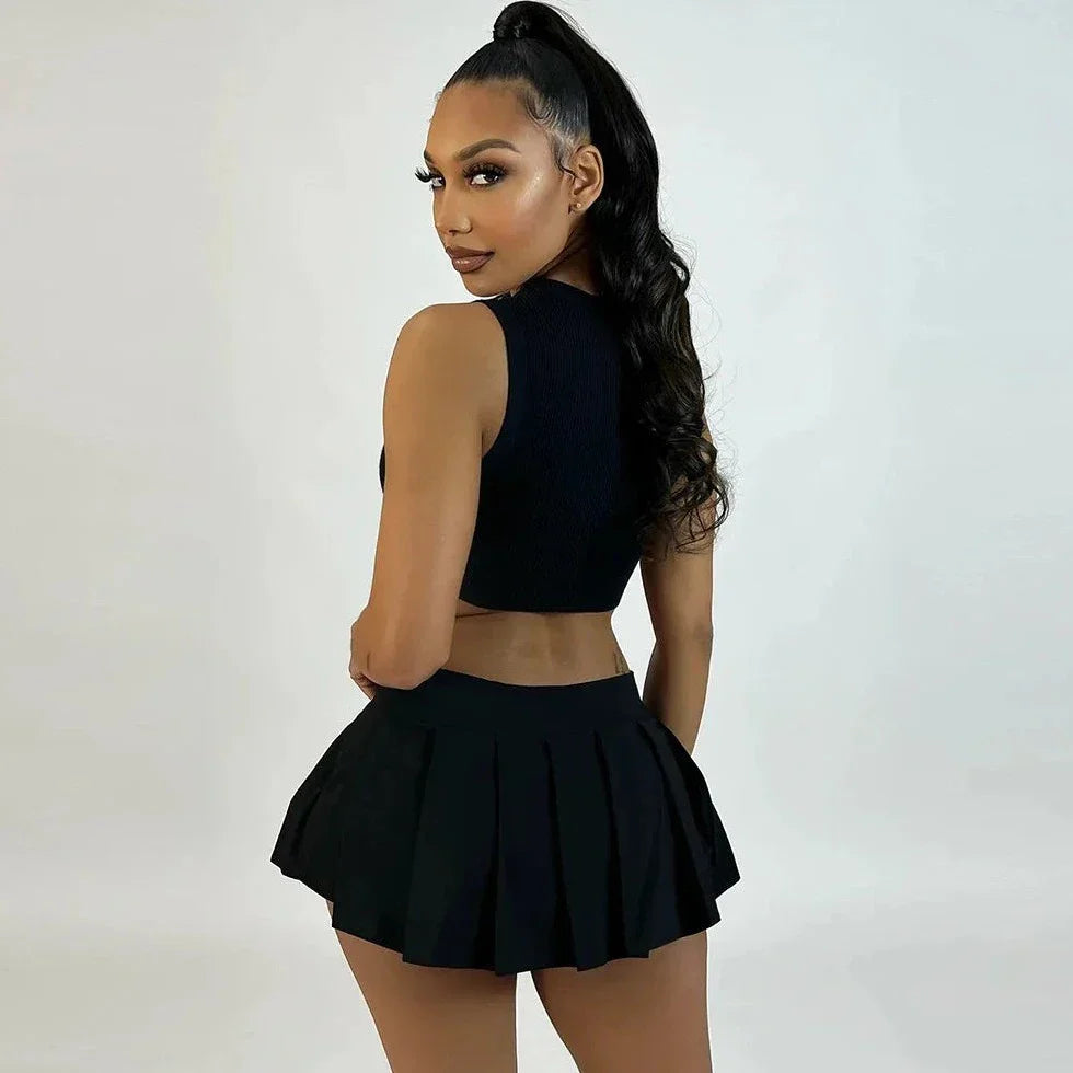 Falling Work Sleeveless Crop Top