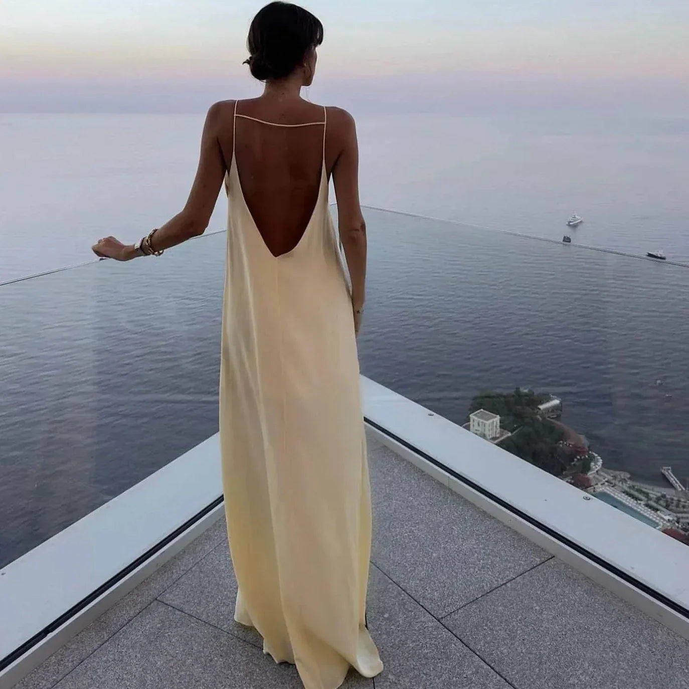 Sleeveless Backless Long Maxi Dress