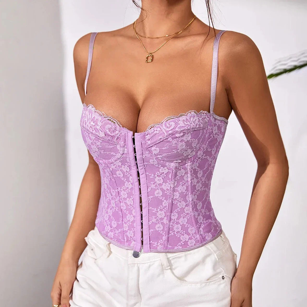 Sleeveless Bustier Corset Top
