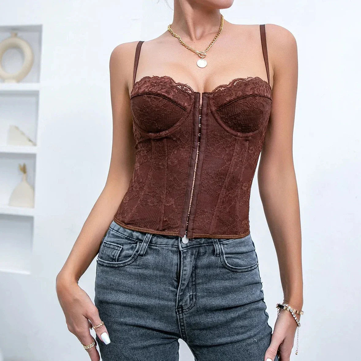Sleeveless Bustier Corset Top