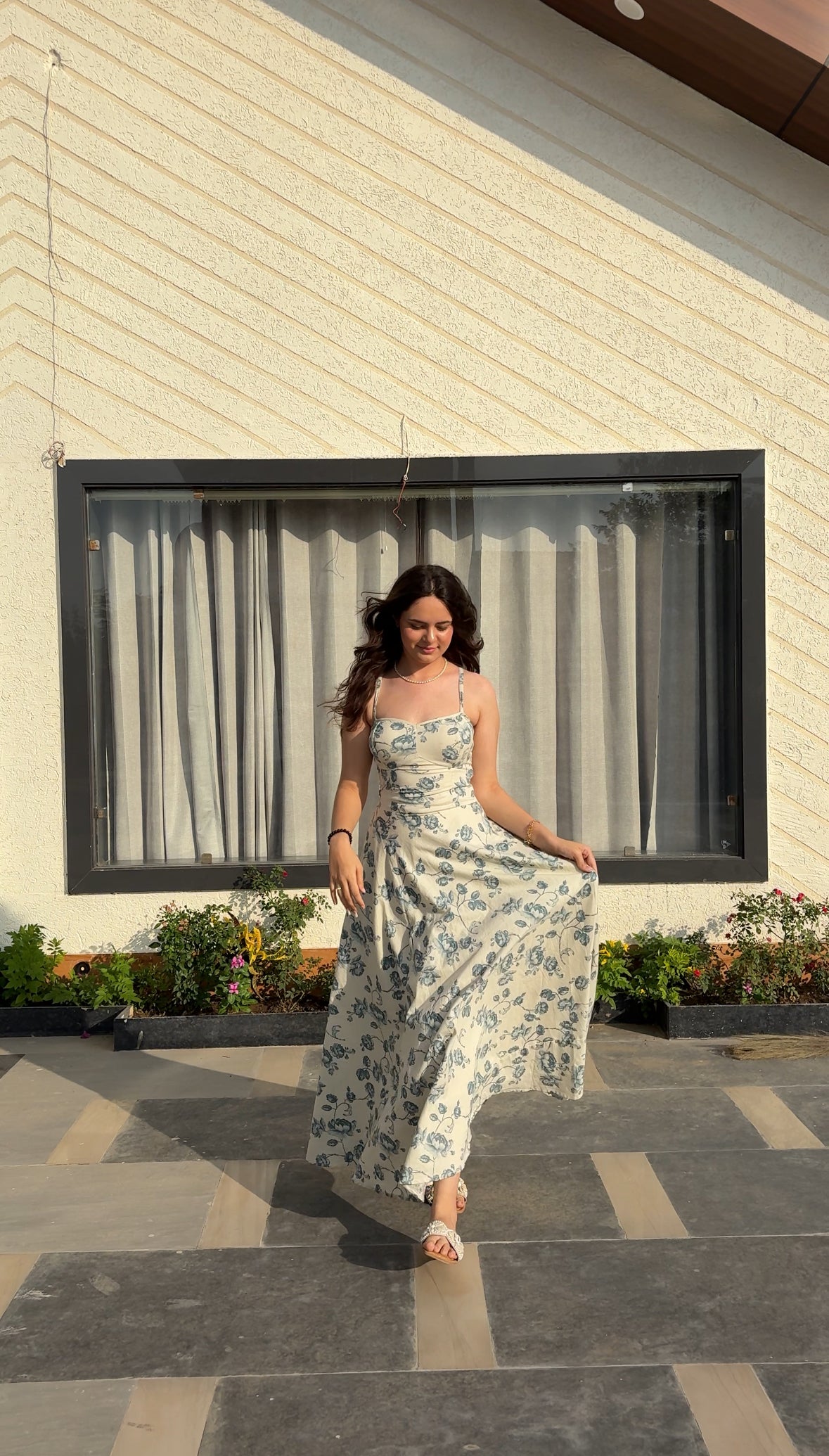 Floral whimsy corset dress