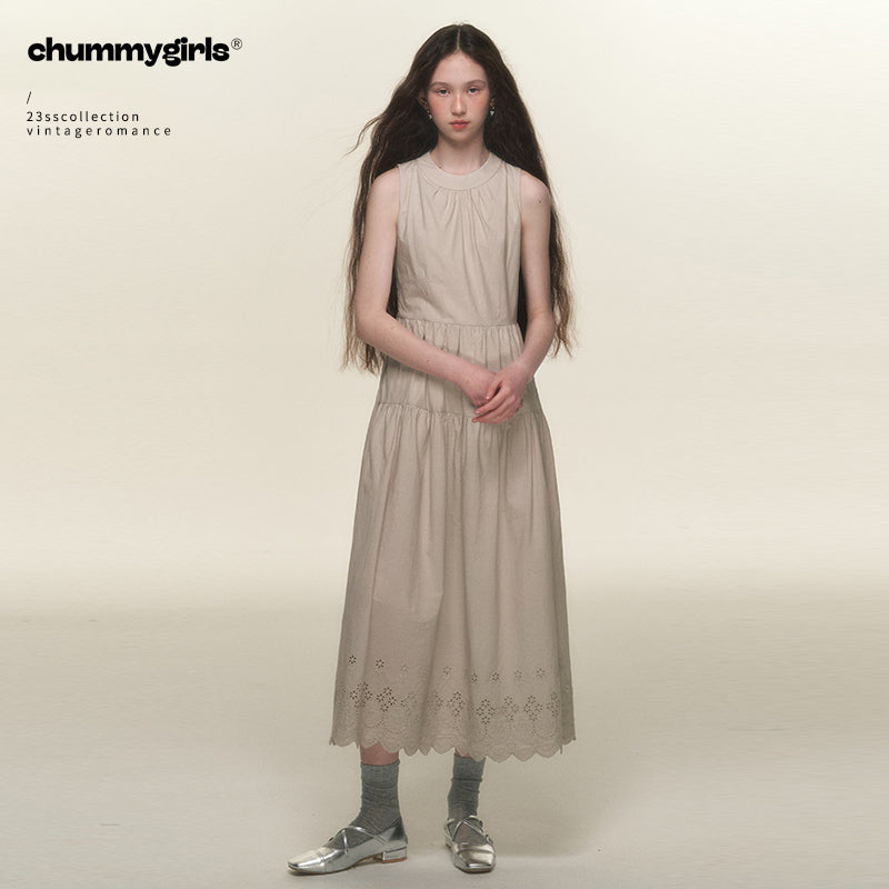 French Mid-Length Lace Dress