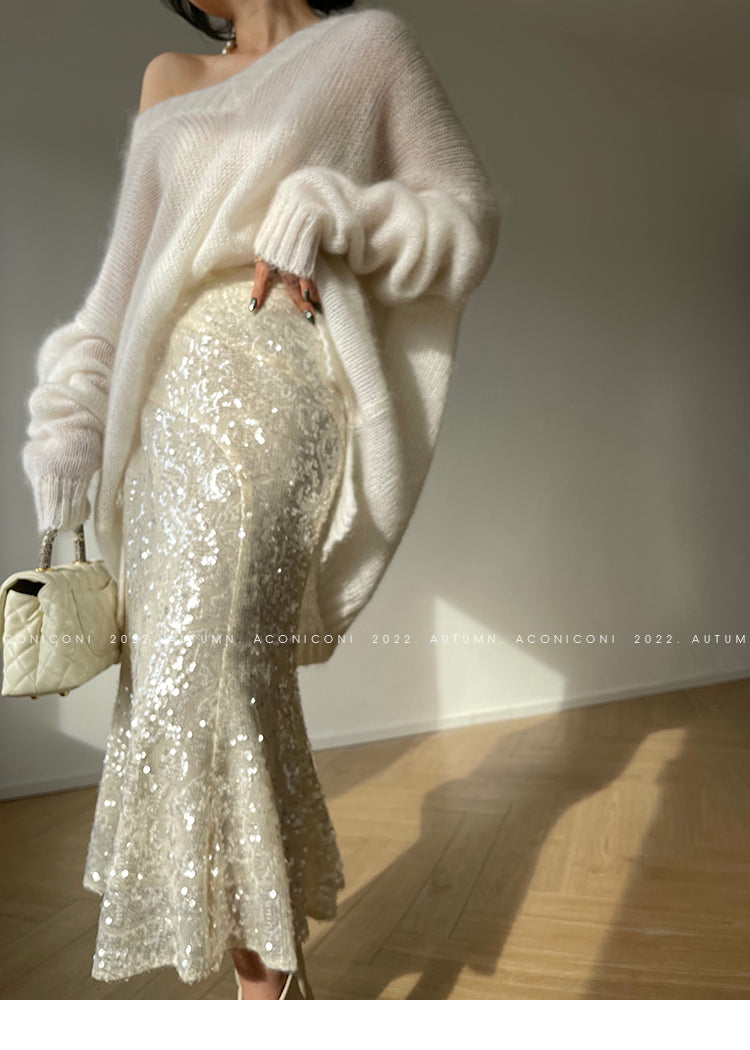 Mermaid Tears Sequin Skirt