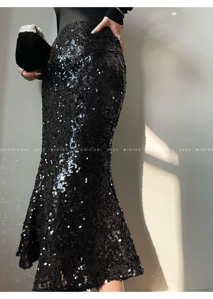 Mermaid Tears Sequin Skirt