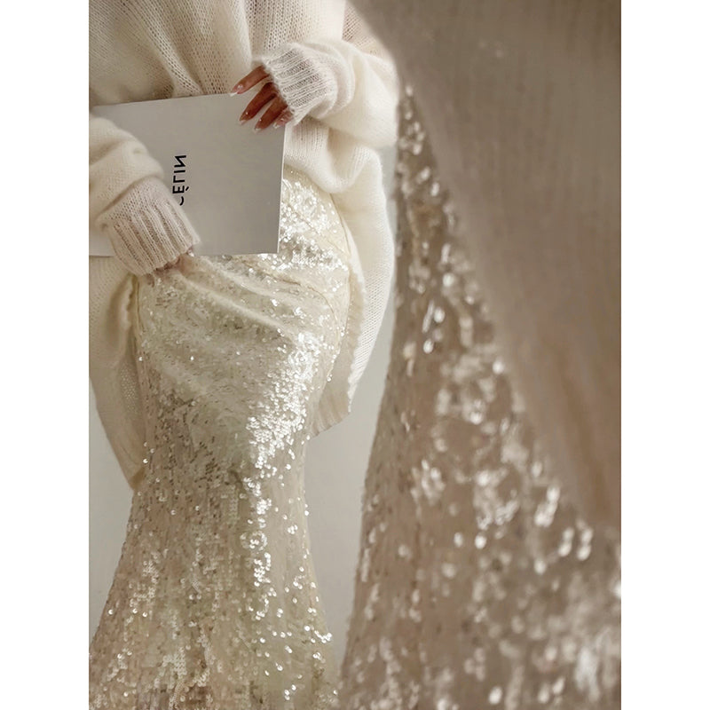 Mermaid Tears Sequin Skirt