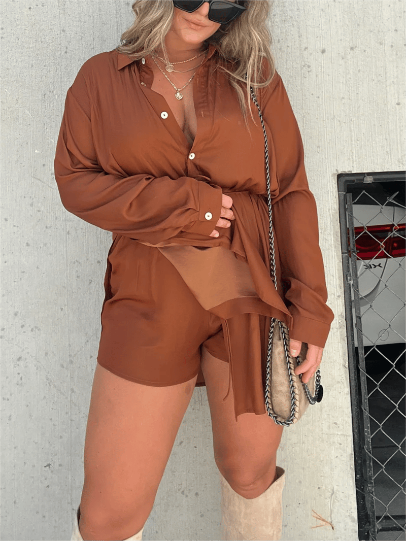 Classic Hue Long Sleeve Dress
