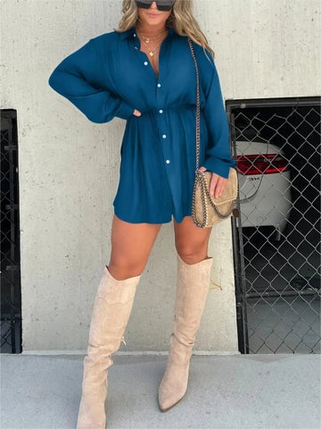Classic Hue Long Sleeve Dress