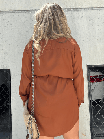 Classic Hue Long Sleeve Dress