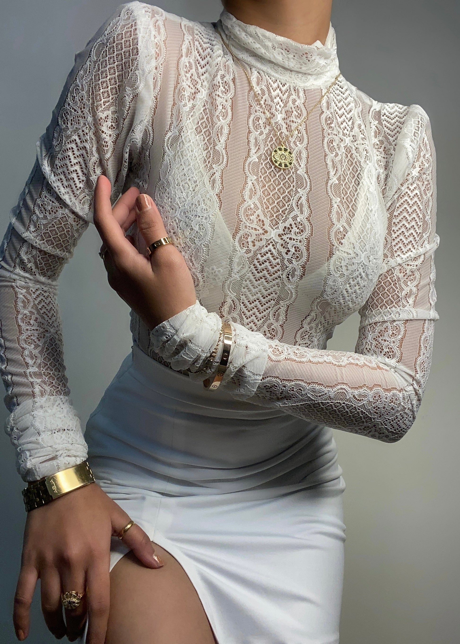 Snow Sheer Top