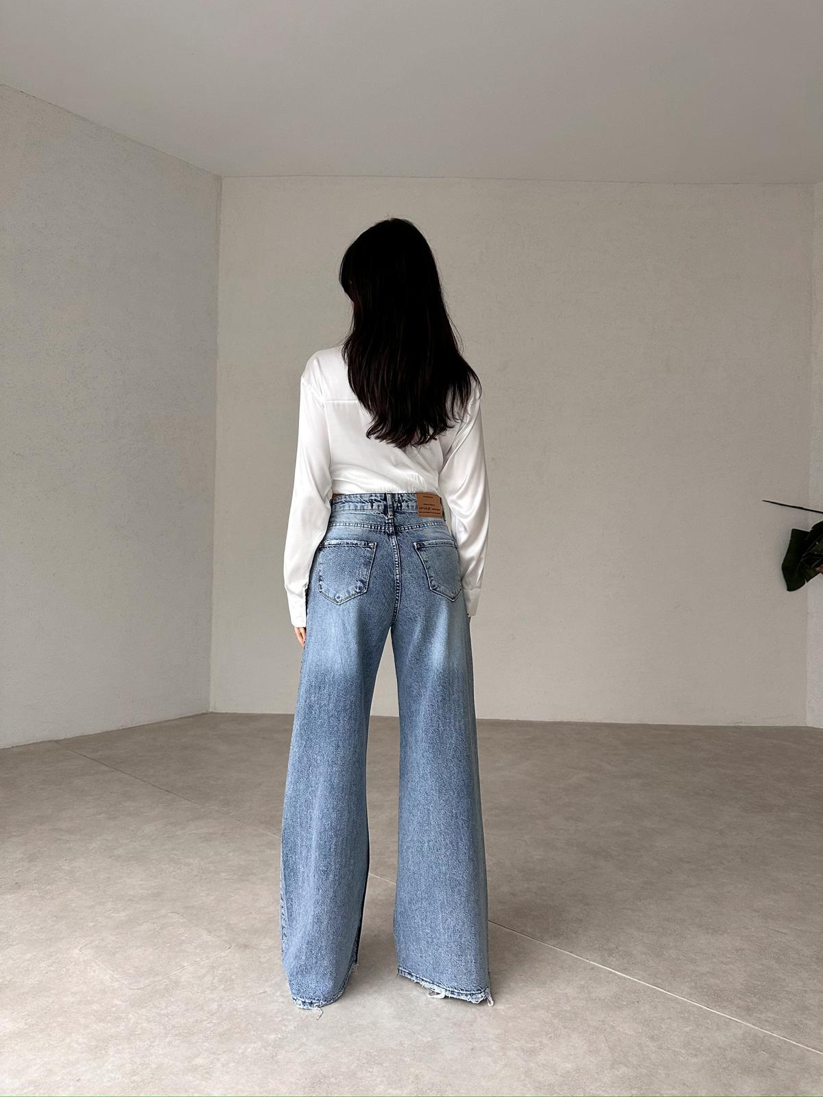Stone Wide Leg Cardinal Trousers